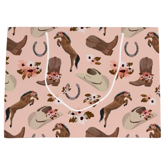 Sacola Para Presentes Grande Saco do Presente Grande e Floral (Frente)