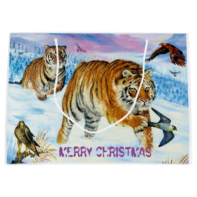 Sacola Para Presentes Grande Saco do presente lustroso (Frente)