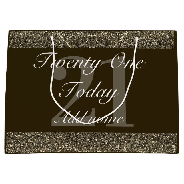 Sacola Para Presentes Grande Saco especial de presente de aniversário personali (Frente)