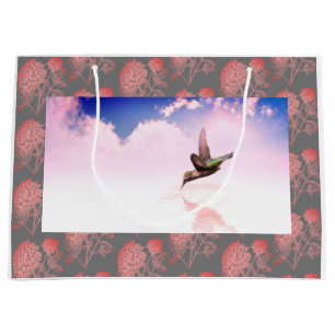 Sacola Para Presentes Grande saco feito sob encomenda do presente do colibri