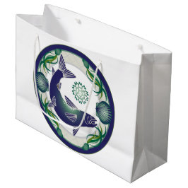 Sacola Para Presentes Grande Saco grande de presente de salmão