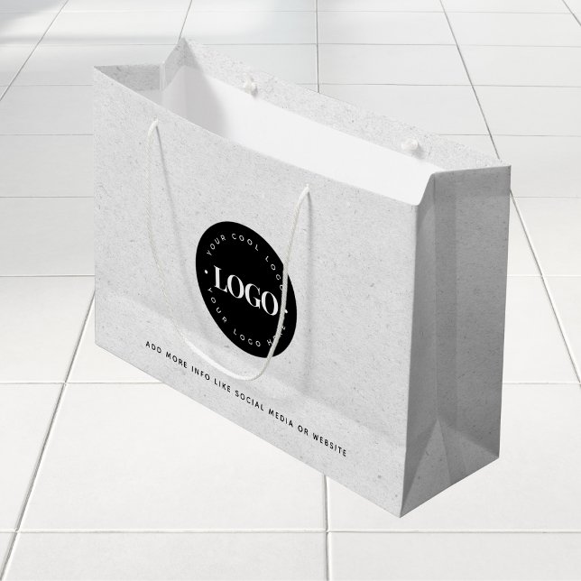 Sacola Para Presentes Grande Saco L personalizado de negócios de papel kraft ci (Criador carregado)