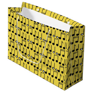 Sacola Para Presentes Grande Saco musical Funky do favor do presente do papel