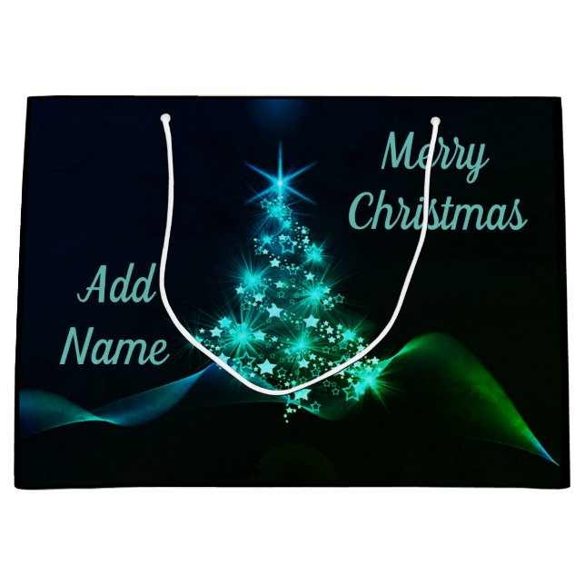 Sacola Para Presentes Grande Saco personalizado bonito do presente do Natal (Frente)