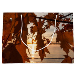 Sacola Para Presentes Grande saco presente folhas de ácer