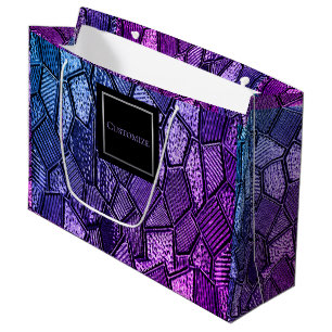 Sacola Para Presentes Grande Saco ultravioleta personalizado do vidro de