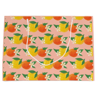 Sacola Para Presentes Grande Sacolinha de Presente de Citrino Doce