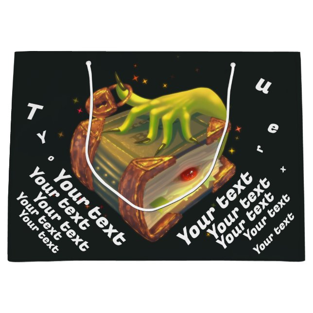 Sacola Para Presentes Grande Sacolinha de Presente Modelo Mágico (Frente)