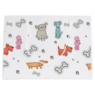 Sacola Para Presentes Grande Sacos de presente com estampa de animal fofo