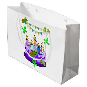 Sacola Para Presentes Grande Sacos de Presente de Aniversário Tartarugas
