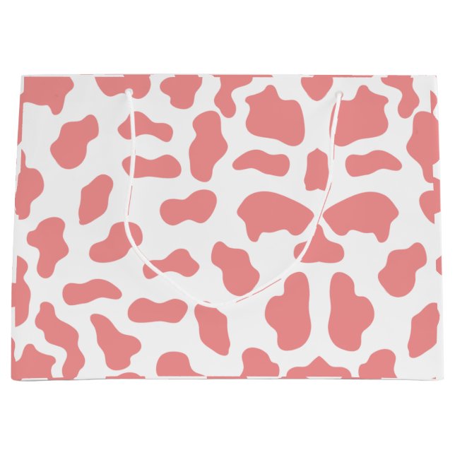 Sacola Para Presentes Grande Sacos de presente de impressão de vaca (Frente)