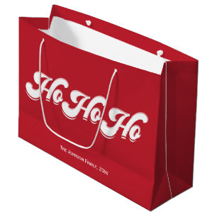 Sacola Para Presentes Grande Sacos de presentes de Natal Vermelho Ho Ho Ho