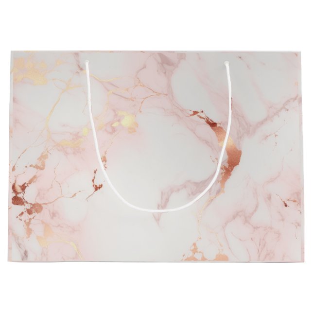 Sacola Para Presentes Grande Sacos-presente de rosa claro (Frente)