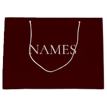 Sacramentado Escuro Vermelho & Branco Nome Persona