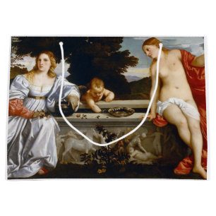 Sacola Para Presentes Grande Sacred and Profane Love, Tiziano Vecelli, 1515