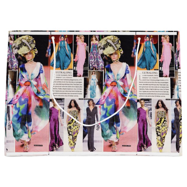 Sacola Para Presentes Grande Sacs cadeaux Fashion (Frente)