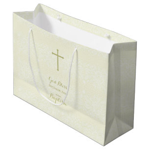 Sacola Para Presentes Grande Sage Delicate Lace Floral