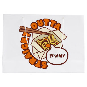 Sacola Para Presentes Grande Sai Direto do Yummy Ramen Noodles