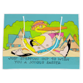 Sacola Para Presentes Grande saindo para Páscoa