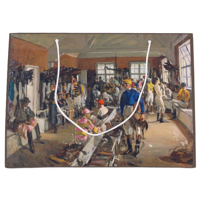 Sacola Para Presentes Grande Sala de camas dos Jockeys em Ascot Racecril (Frente)