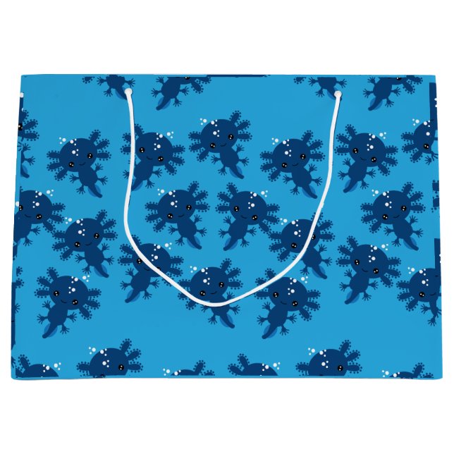 Sacola Para Presentes Grande Salamander Axototl exótico (Frente)