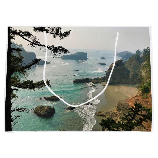 Sacola Para Presentes Grande Samuel H. Boardman, Oregon Coast (Frente)