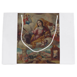 Sacola Para Presentes Grande Santo Barbara Virgin e mártir