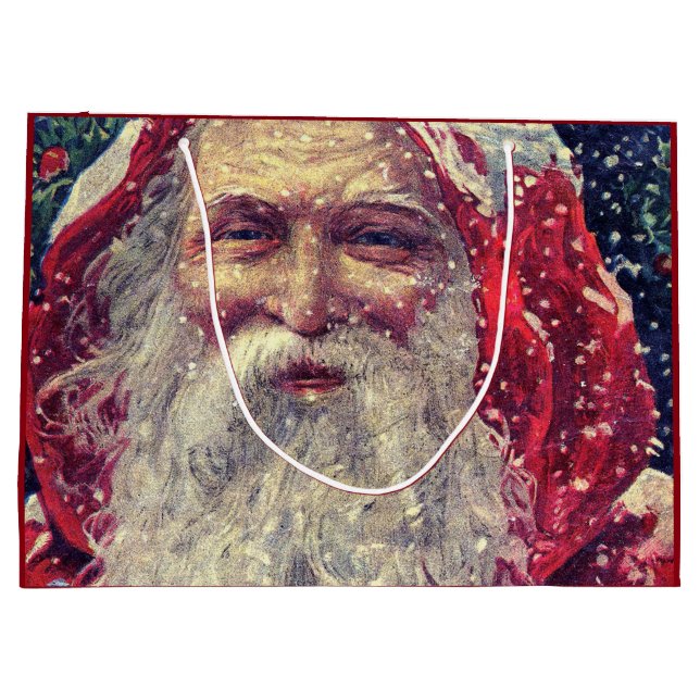 Sacola Para Presentes Grande Santo Vitoriano antigo Nicholas (Verso)