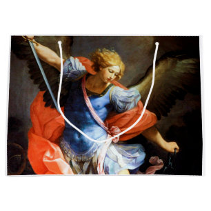 Sacola Para Presentes Grande Satã de Archangel Michael, Guido Reni