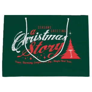 Sacola Para Presentes Grande Saudações de Estação - Uma História de Natal