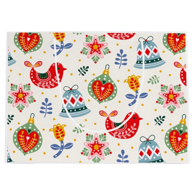 Sacola Para Presentes Grande Scandinavian design (Frente)