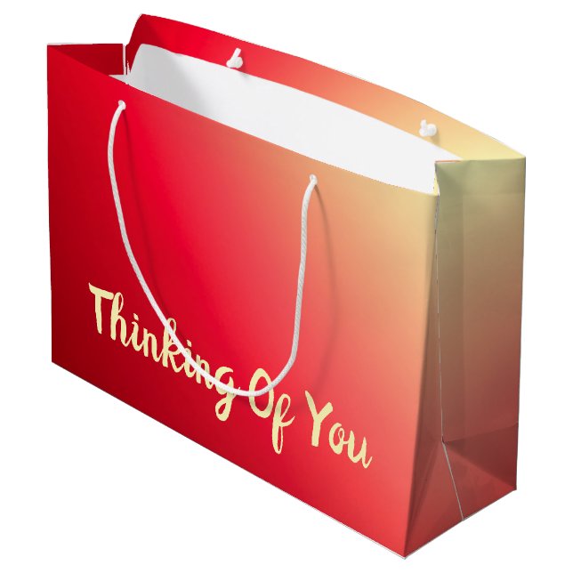 Sacola Para Presentes Grande Scarlett Pensando Em Você (Verso inclinado)