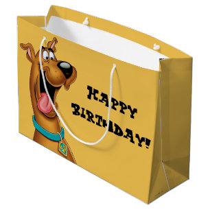 Sacola Para Presentes Grande Scooby-Doo excitou a cara