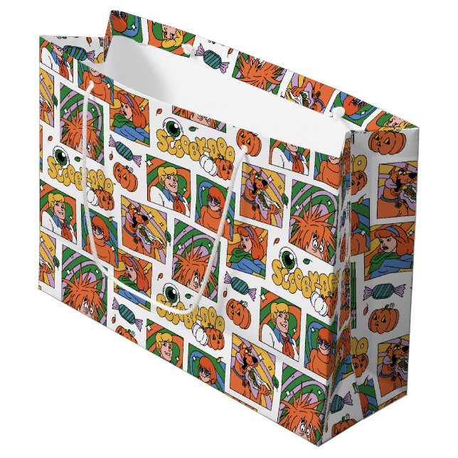 Sacola Para Presentes Grande Scooby-Doo Halloween Photos Pattern (Frente inclinada)