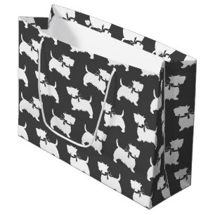 Sacola Para Presentes Grande Scottish Terrier Scotty Dog Puppy Scottie Large Gi