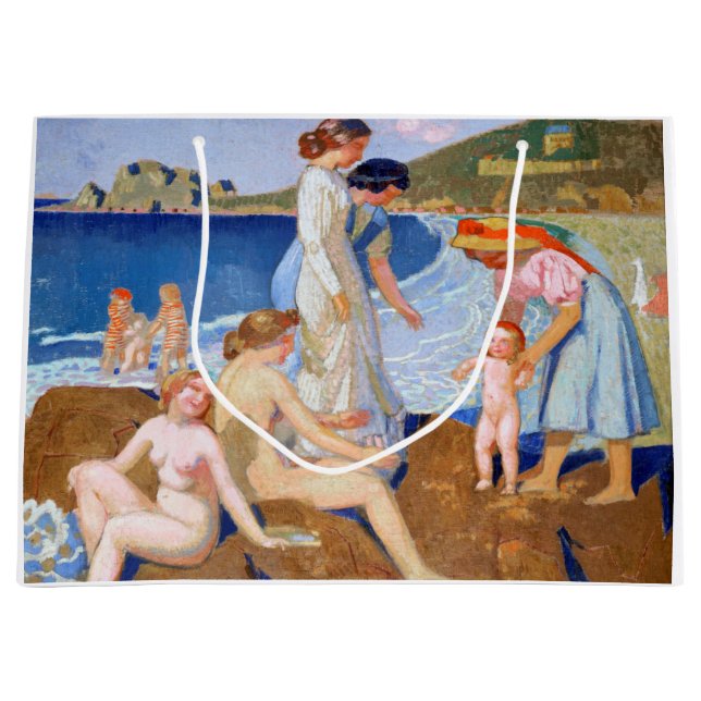 Sacola Para Presentes Grande Sea Bathing, Maurice Denis (Frente)