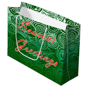Sacola Para Presentes Grande Seasons Saudações Sujeiras
