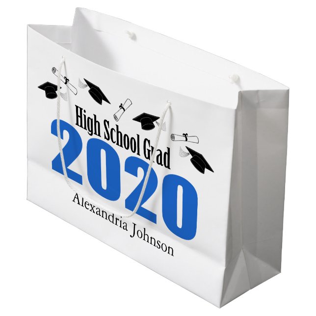 Sacola Para Presentes Grande Segundo grau Formando 2020 - Saco de Presente de G (Frente inclinada)