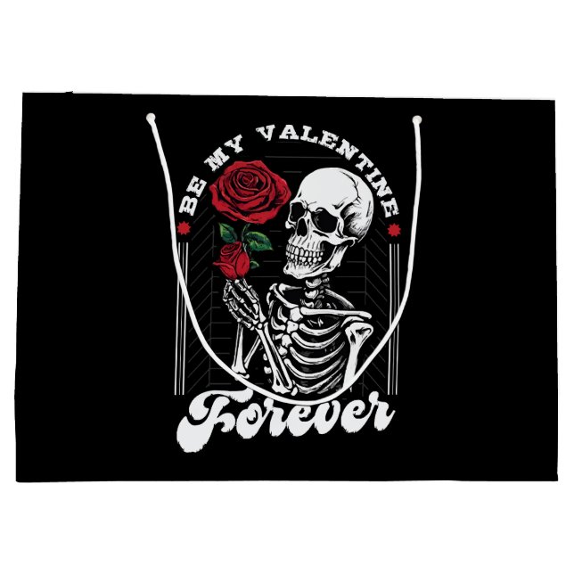 Sacola Para Presentes Grande Seja meu Namorados para sempre (Verso)