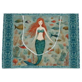 Sacola Para Presentes Grande Sereia