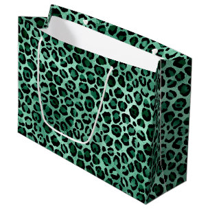 Sacola Para Presentes Grande Série Emerald e Safari Dourado Design 9