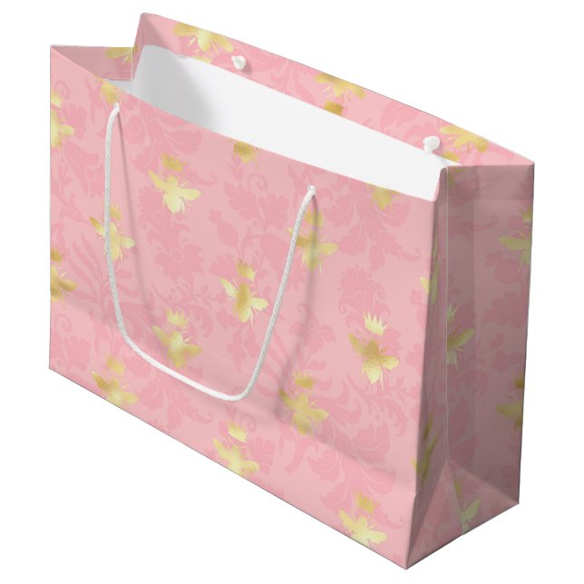 Sacola Para Presentes Grande Série Princesa Abelha Design #4 (Frente inclinada)
