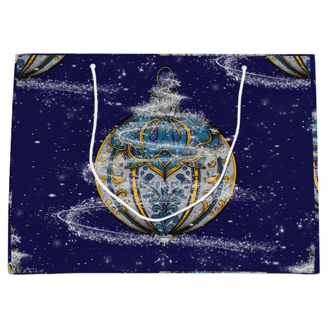 Sacola Para Presentes Grande Shimmery Ornament (Frente)