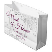 Silver & Magenta no Casamento de Madrinha de casam