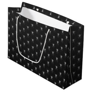 Sacola Para Presentes Grande Silver Spider Halloween