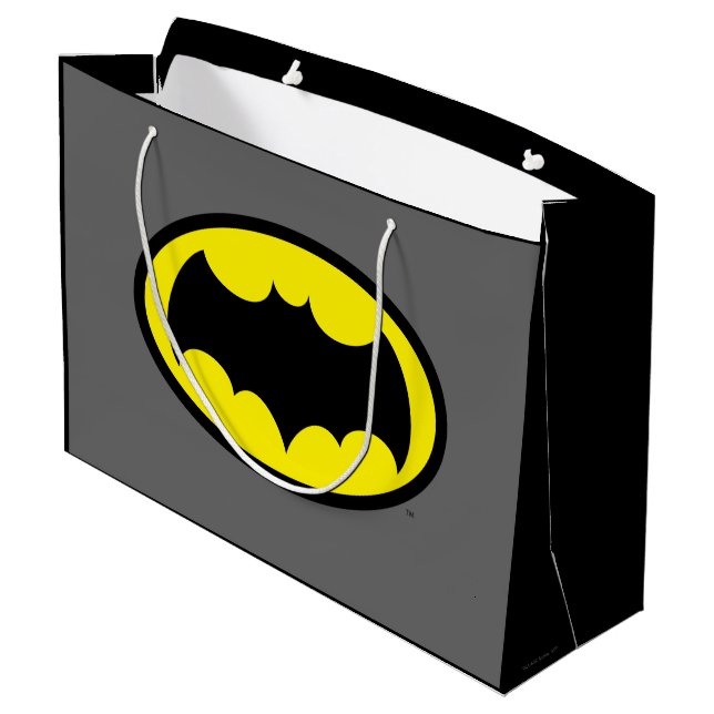 Sacola Para Presentes Grande Símbolo Batman (Verso inclinado)