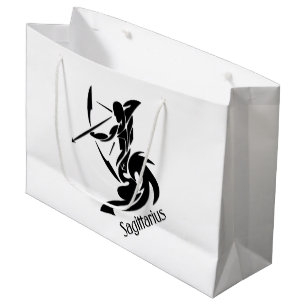 Sacola Para Presentes Grande Símbolo e Sinal Zodiac Sagitário