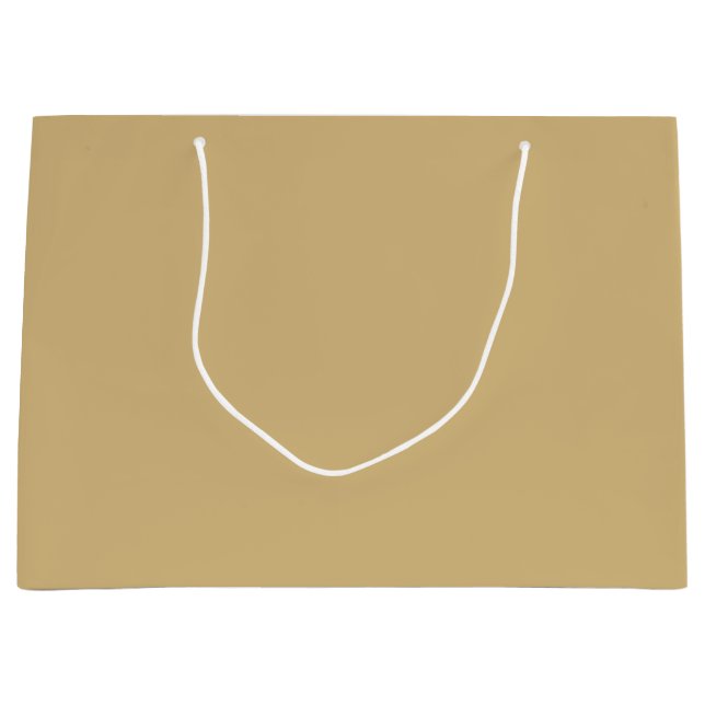 Sacola Para Presentes Grande simples cores sólidas laranja cinza boho personali (Frente)