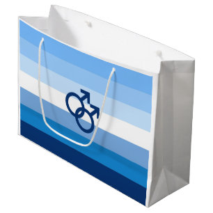 Sacola Para Presentes Grande Sinalizador do Orgulho Mmasculino do Gay MLM