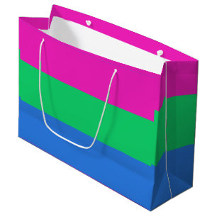 Sacola Para Presentes Grande Sinalizador do Orgulho Polisexual
